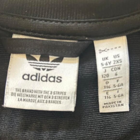 Adidas Black Jacket – Kids Size 5-6 YRS - Picture 3 of 3